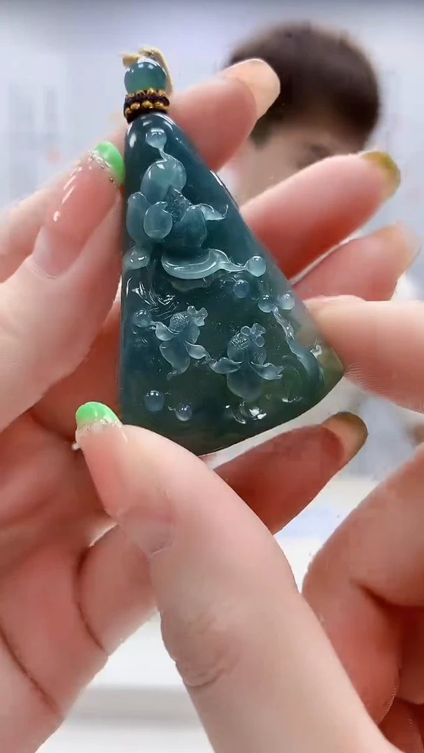 未镶嵌定制翡翠4868ry-毛货挂件459