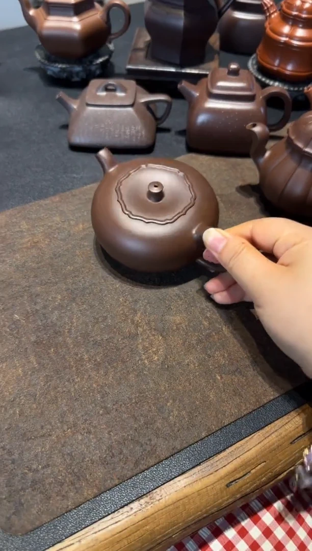 茶壶紫砂柿柿如意