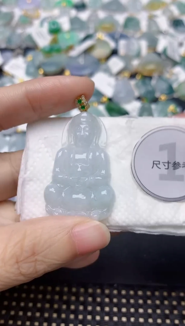颈饰未镶嵌翡翠天然缅甸A货翡翠