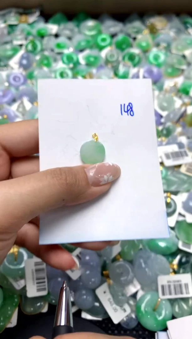 【闪购商品】翡翠颈饰18K金镶嵌111111111111111111