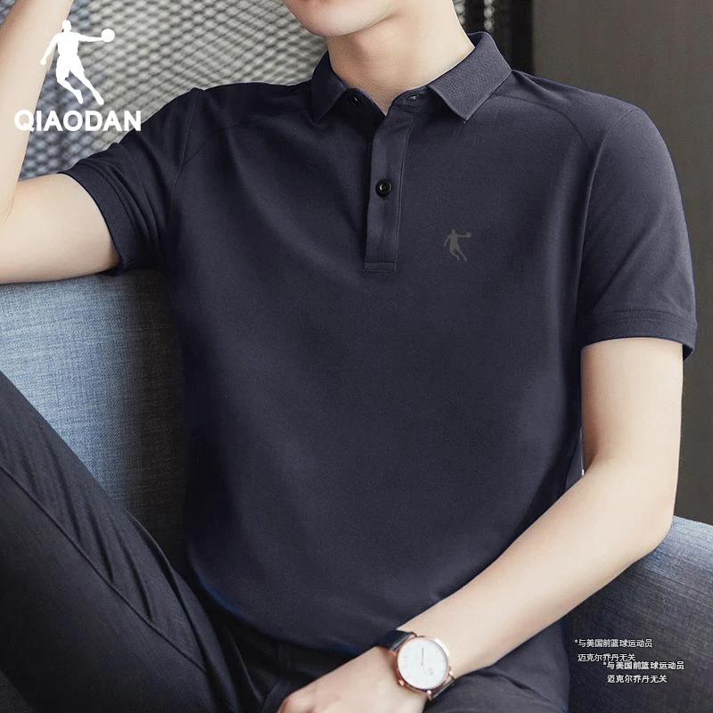 乔丹短袖男2025夏季新款透气半袖体恤翻领POLO衫速干上衣运动T恤