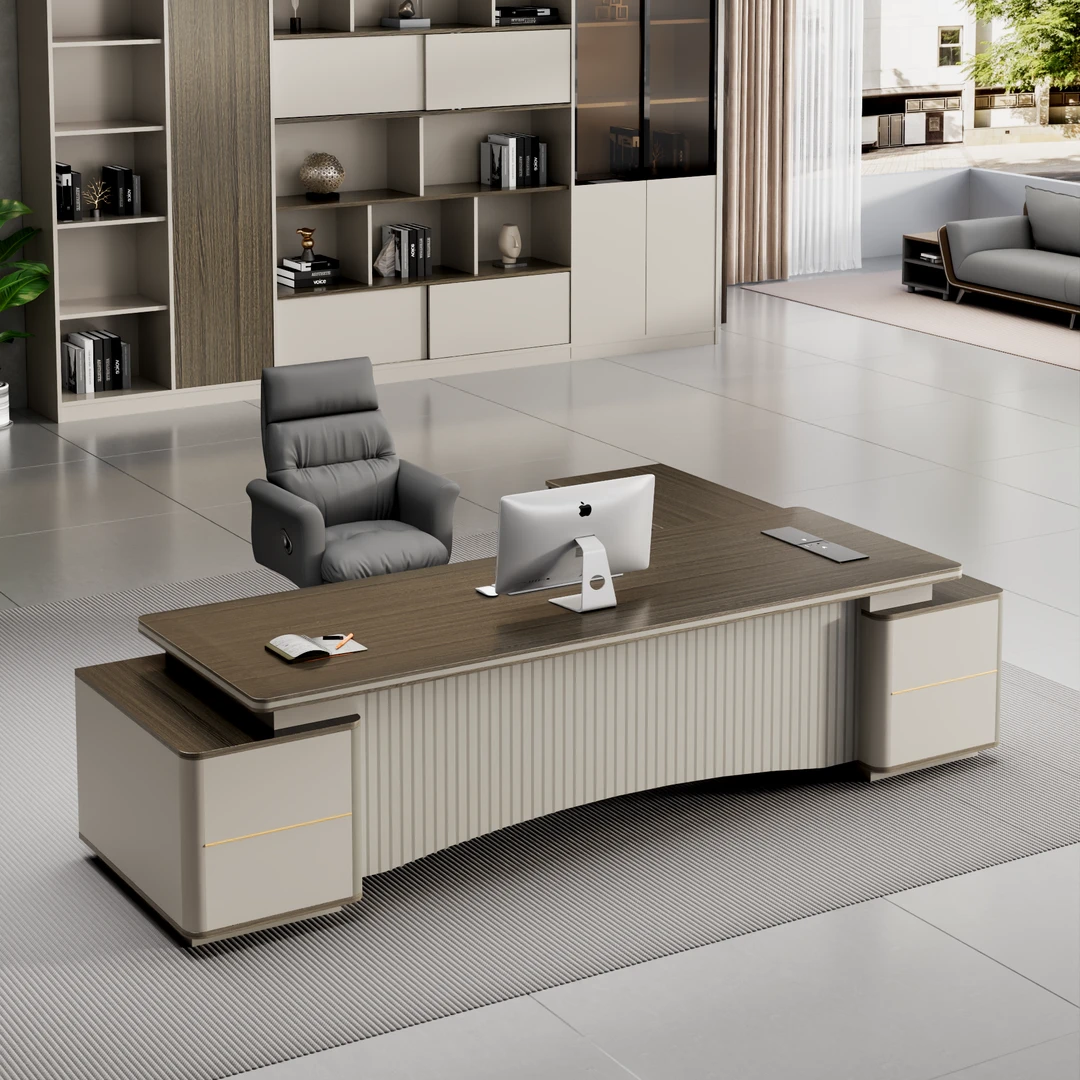 办公桌老板桌椅组合轻奢高级感行政总经理董事长办公室总裁大班台