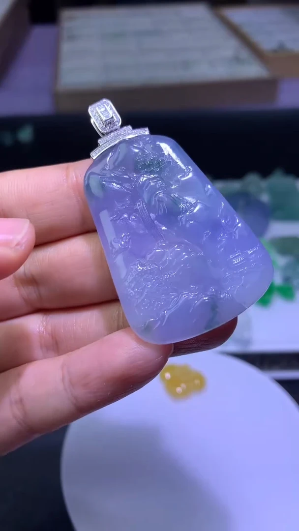 颈饰未镶嵌翡翠胡****观净货