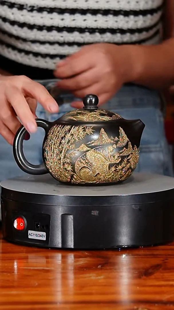 宜兴原矿紫砂壶茶壶500C