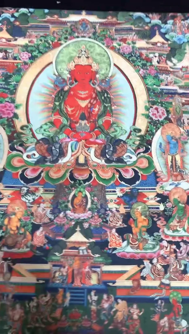 卷轴画008无量寿佛