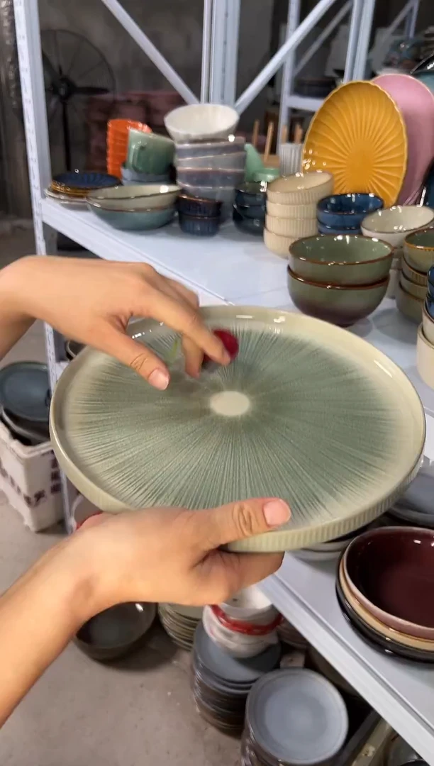 陶瓷外贸尾货瑕疵满20包邮X大盘