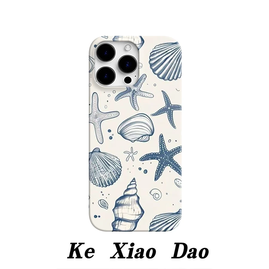 贝壳海星手机壳艺术14创意苹果iphone16pro小众简约ins不撞款艺术