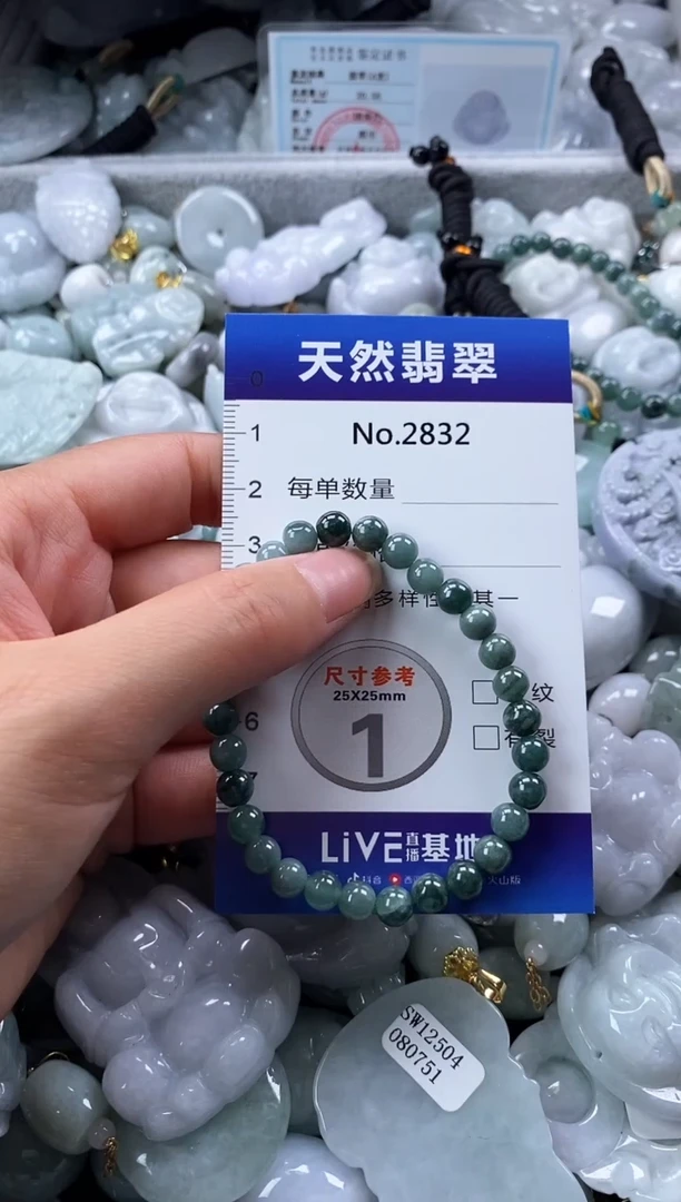 翡翠未镶嵌颈饰缅甸A货翡翠2832