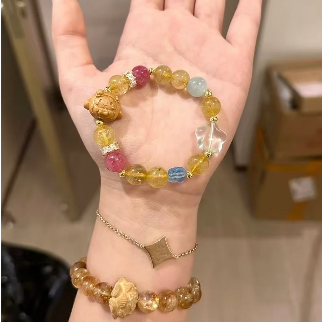 合金手链 玉桂狗多宝串