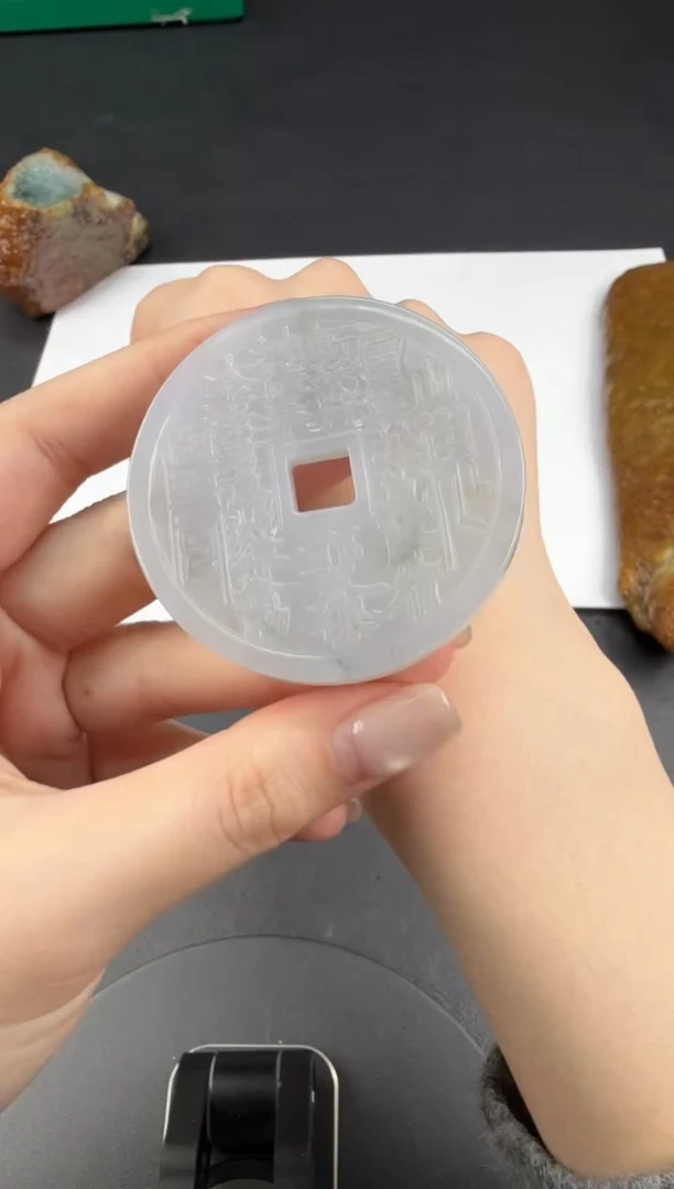 吊坠(不含链)未镶嵌翡翠翡翠饰品-56