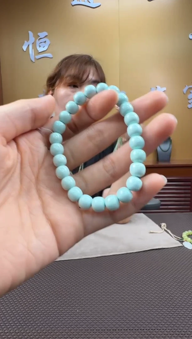 绿松石未镶嵌颈饰手串7-8