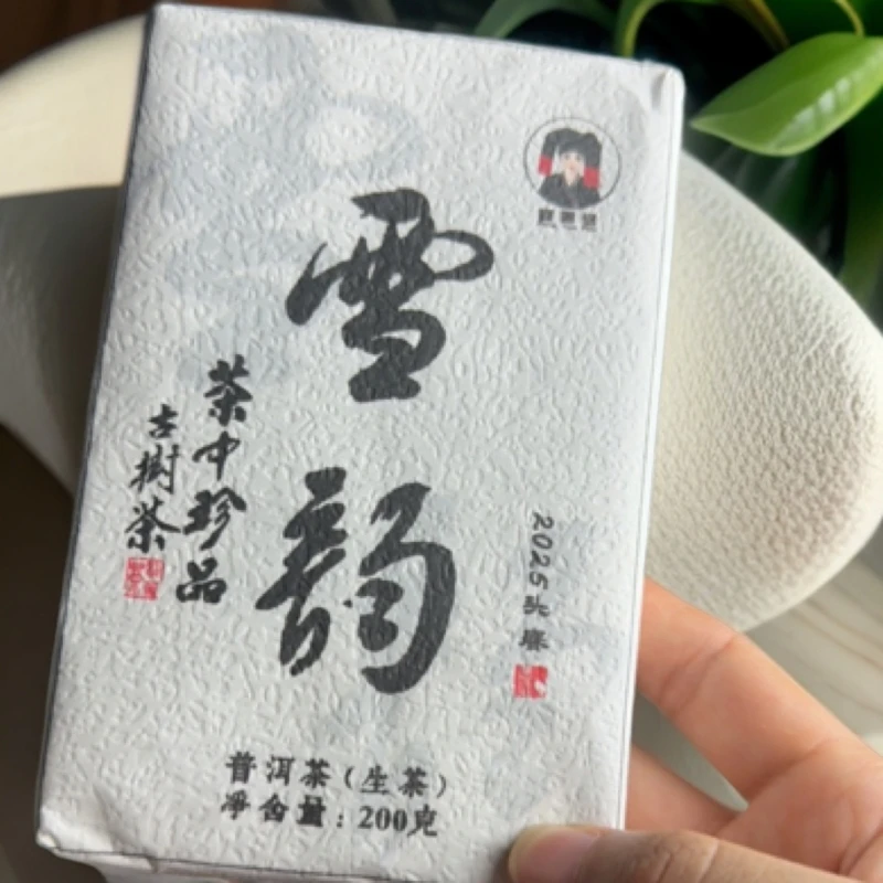 2025年大雪山头春老树【雪韵生茶】200克砖