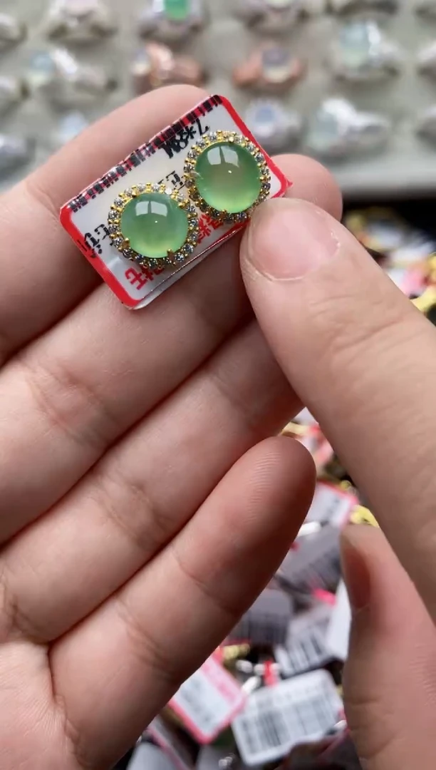 【闪购商品】翡翠戒指银S925镶嵌3333--4