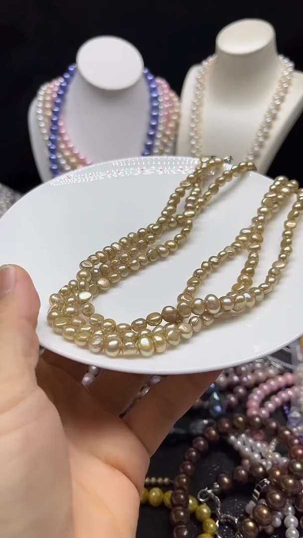 淡水珍珠未镶嵌颈饰多人