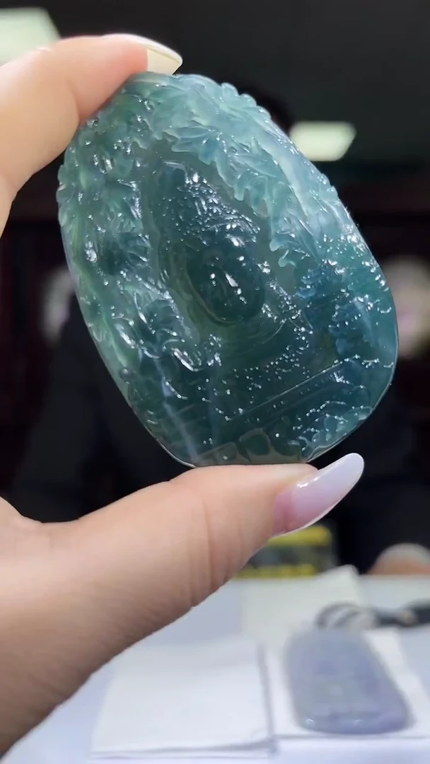 未镶嵌定制翡翠01/1201/C/多样性发其一件观音