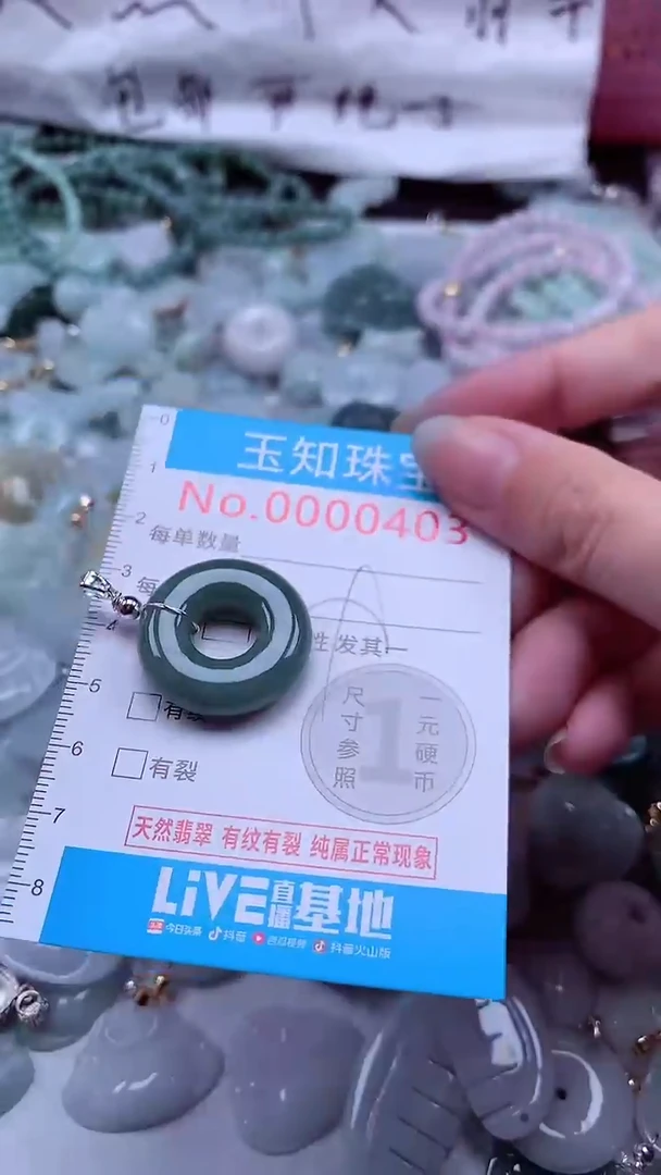翡翠未镶嵌吊坠(不含链)403