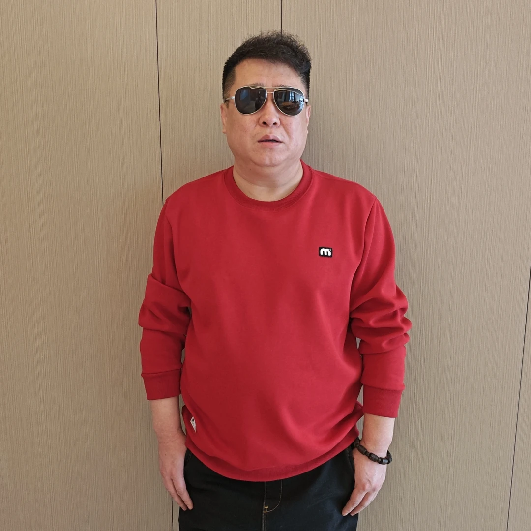 男士加肥加大码时尚百搭长袖休闲圆领卫衣胖子套头上新大码男装JG