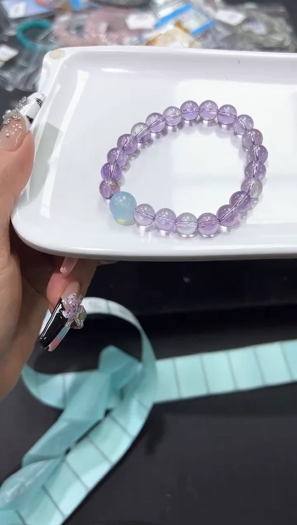 水晶手串未镶嵌58U多样性发其一【1条】默认微瑕