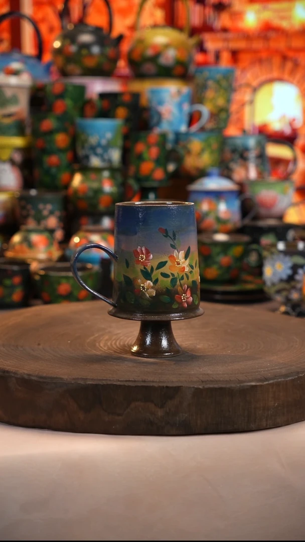 油画   釉下彩   杯子