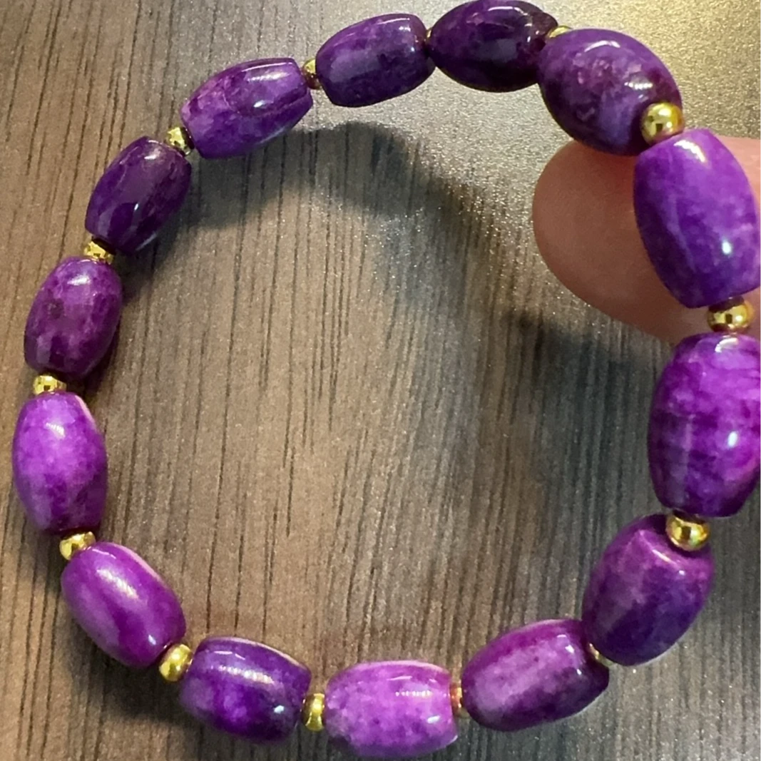 南非老料-丝绒帝王紫枣珠手链经典百搭捅珠散珠串