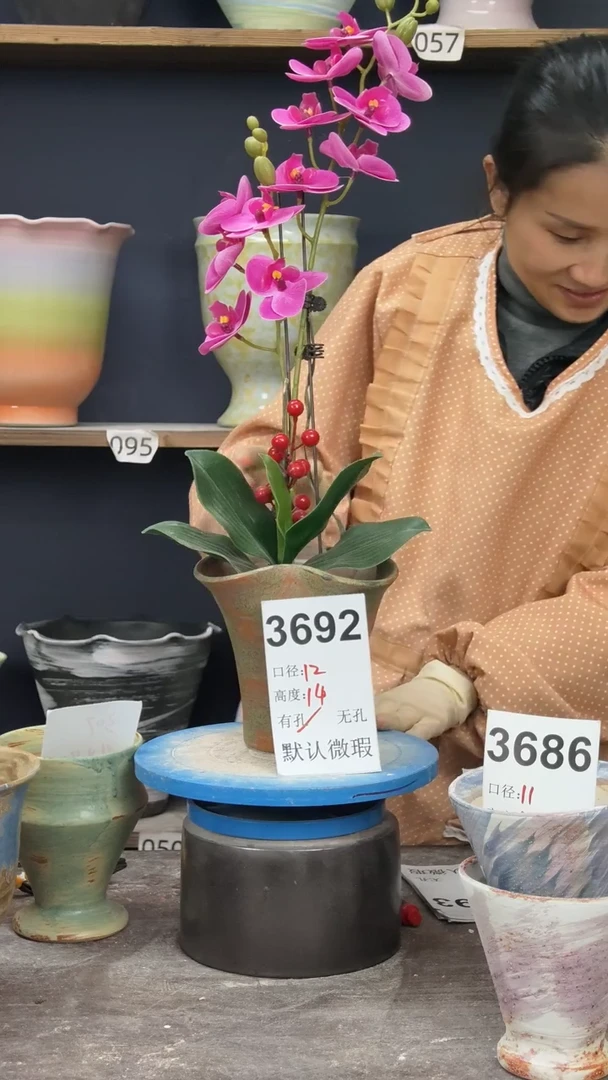 景德镇陶园花盆3692