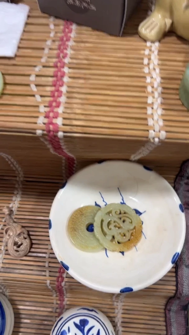 瓷片东**龙手绘，手绘，瓷器