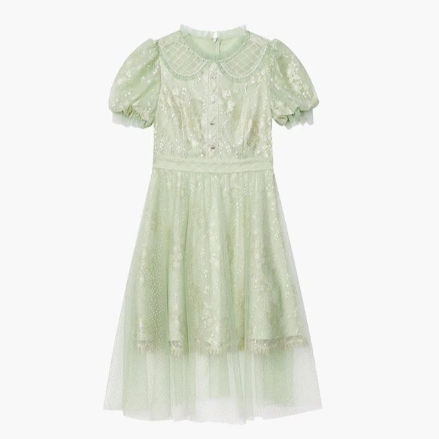 【小云总专享】柳色青系列绿野仙踪连衣裙-1011000T32L0057