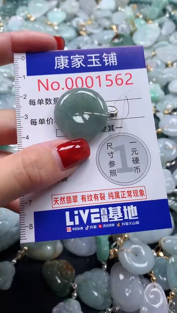 翡翠未镶嵌吊坠(不含链)1562