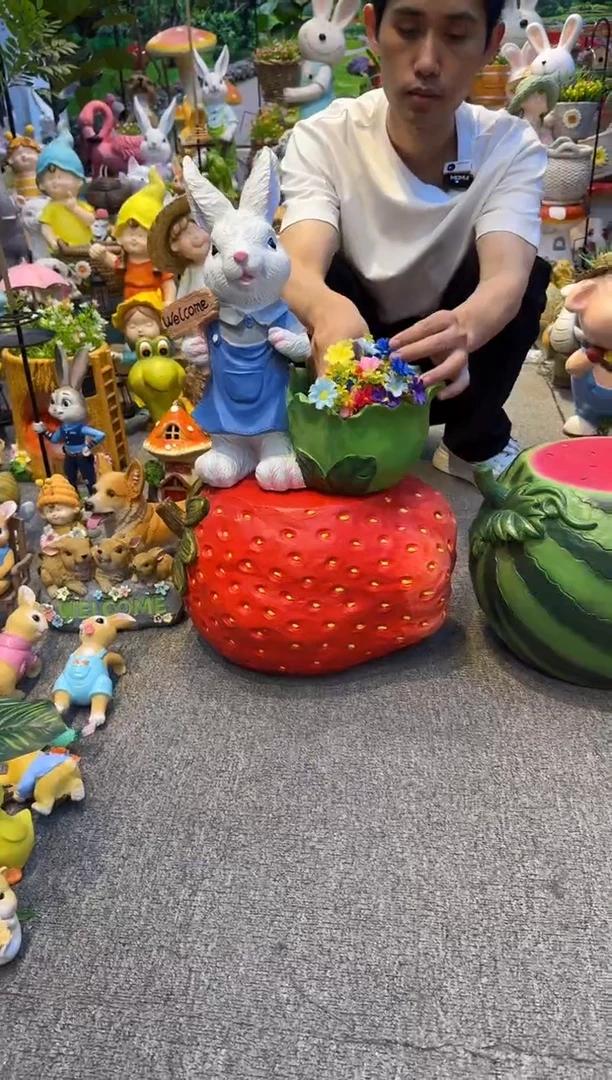 无花朵花园庭院摆件&002&