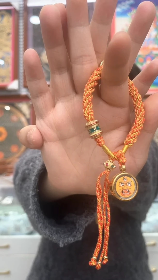 手链黄cc  纯手绘唐卡（非质量问题 不退不换）