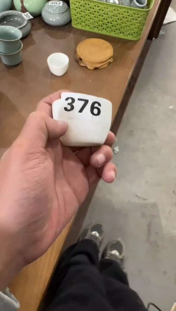 【376 】白瓷小客杯5个装