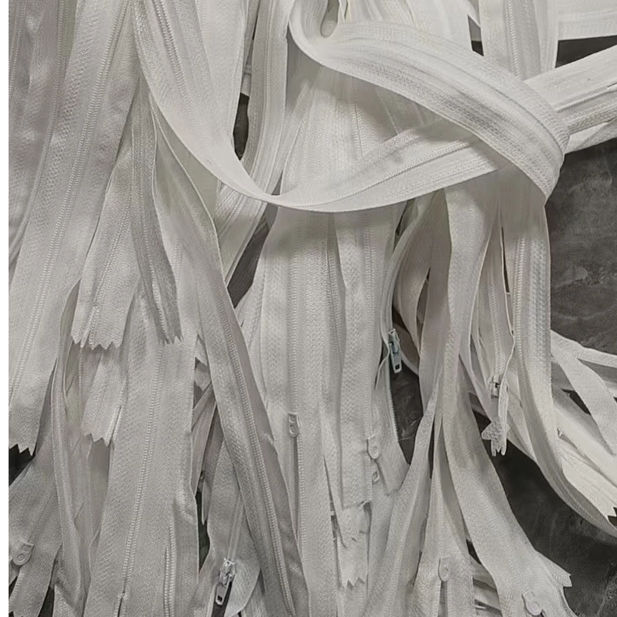 白色被罩拉链一条长75公分单头拉锁做被子50条