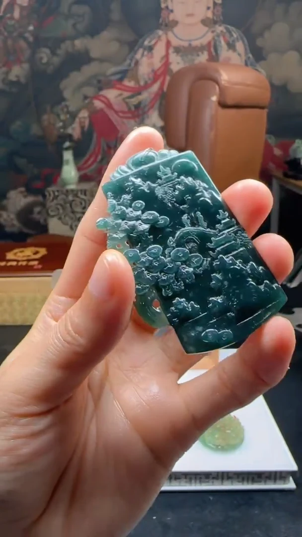 【闪购商品】定制翡翠未镶嵌L-@@QJXC119100