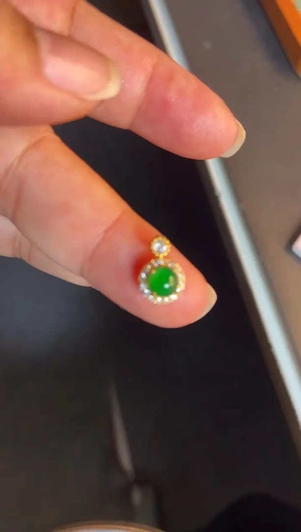 吊坠(不含链)银S925镶嵌翡翠1