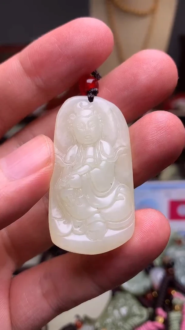 颈饰未镶嵌和田玉新疆料青海料清水和田玉吊坠