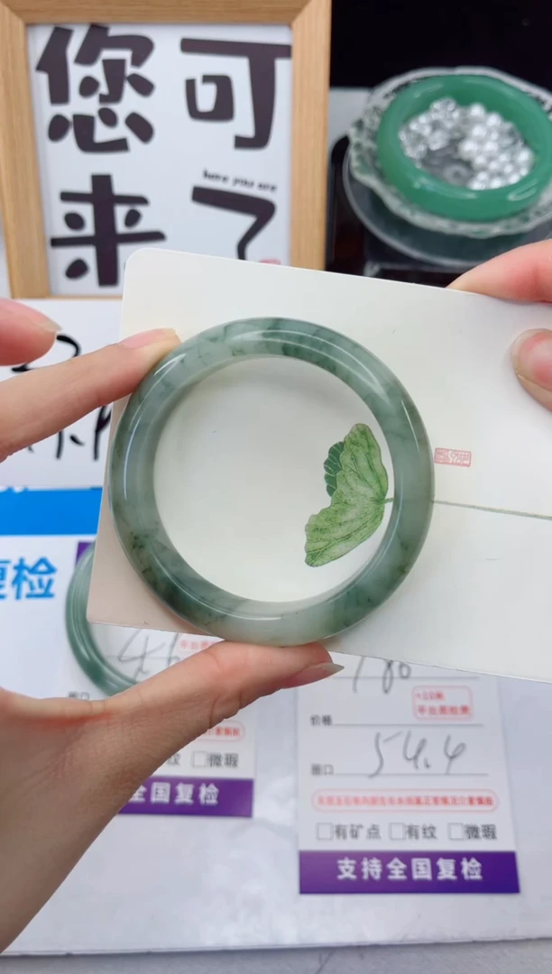 【闪购商品】石英质玉手镯合金186-54.4