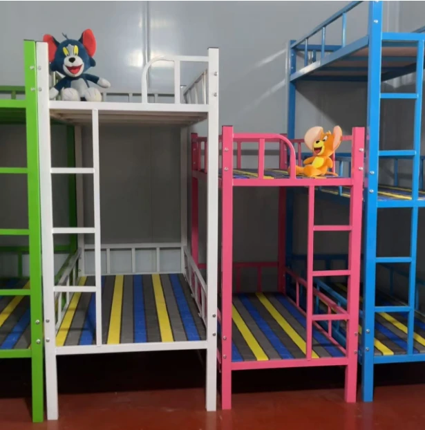 托管班上下床小学生午休床幼儿园床补习班双层床小饭桌上下铺铁床