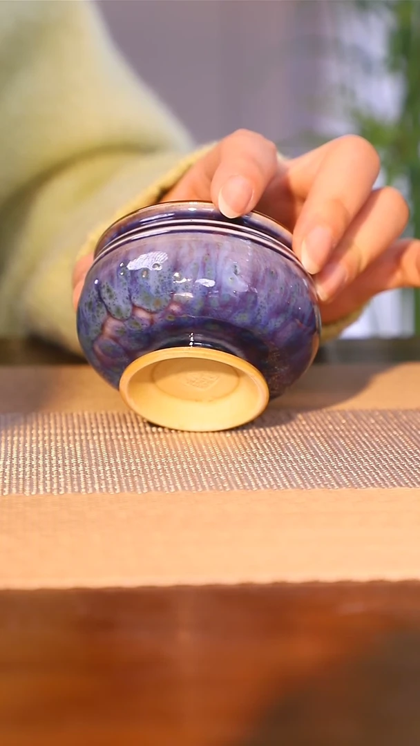 【闪购商品】原矿石纯手工钧瓷单杯