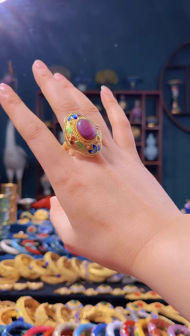 【闪购商品】非遗技艺 花丝镶嵌戒指