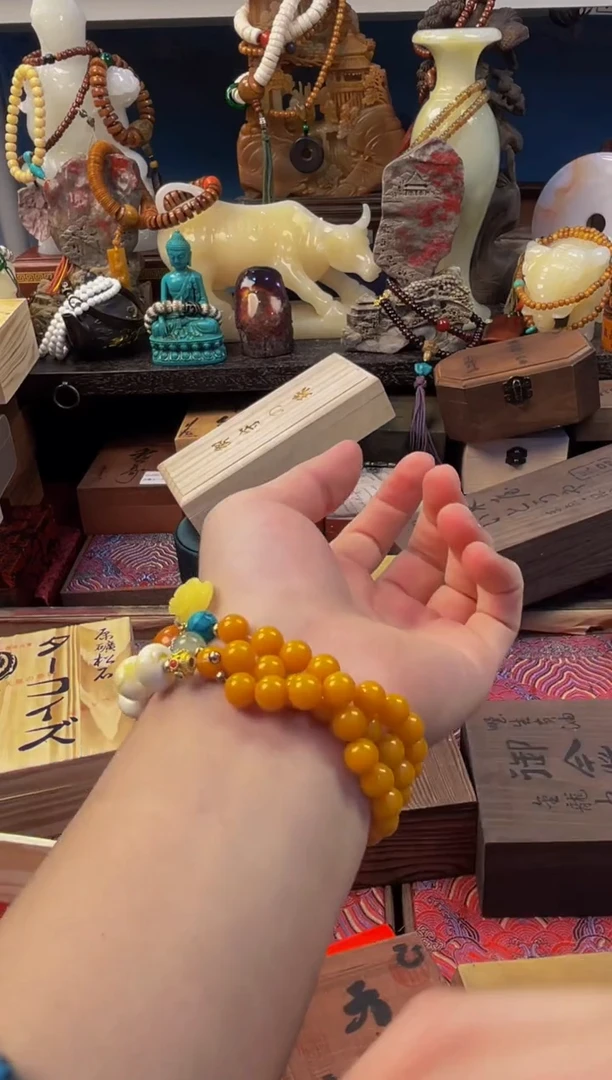 裸石蜜蜡未镶嵌小熊拖鞋直播精选推荐