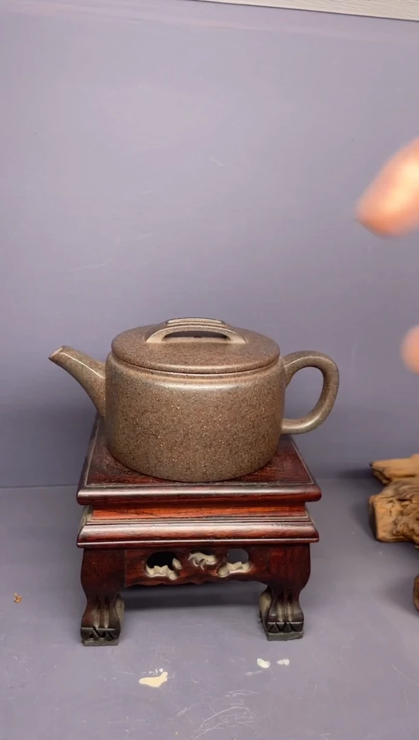 茶壶紫砂岩中泥 折嘴汉瓦