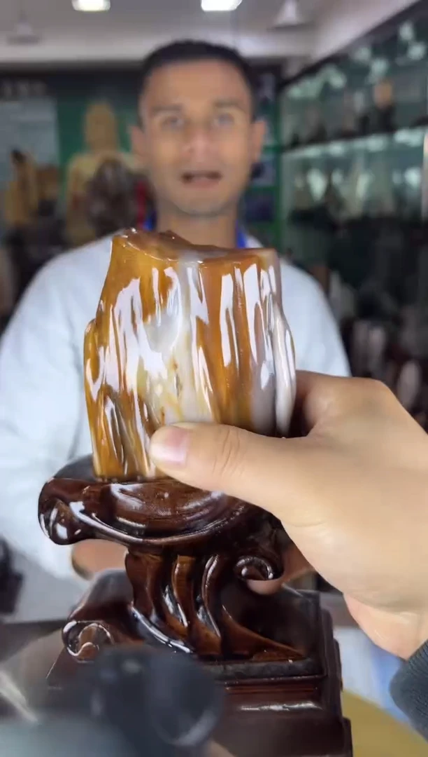 未镶嵌珠宝奇石硅化玉缅甸天然树化玉精品居家摆件