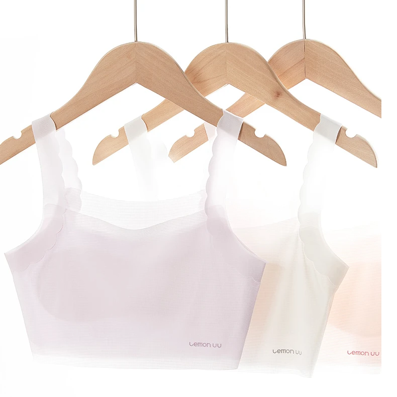 LEMON UU小凉风发育内衣华夫格少女一阶段文胸内裤套LU242134