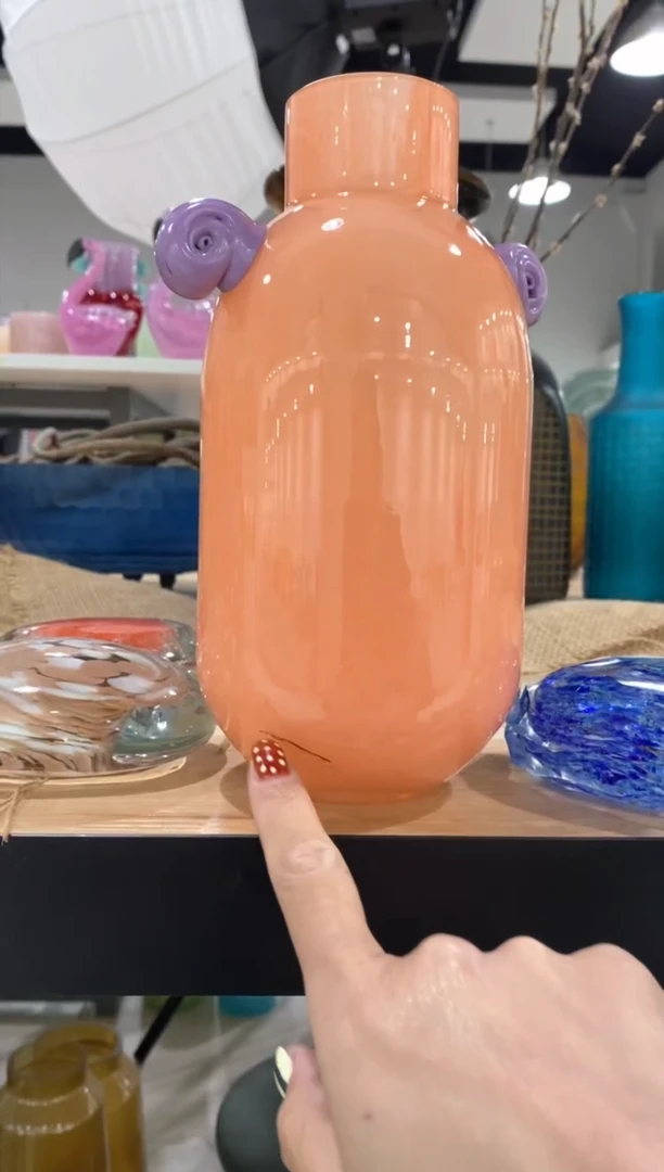 【闪购商品】琉璃慕忆家花瓶微瑕