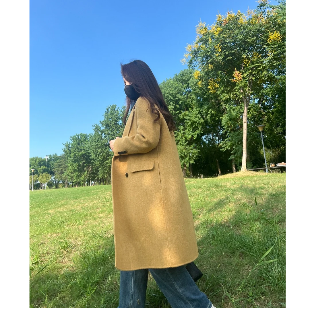 【反季专场】快衣布小个子定制百搭保暖显瘦气质双面羊毛大衣2418