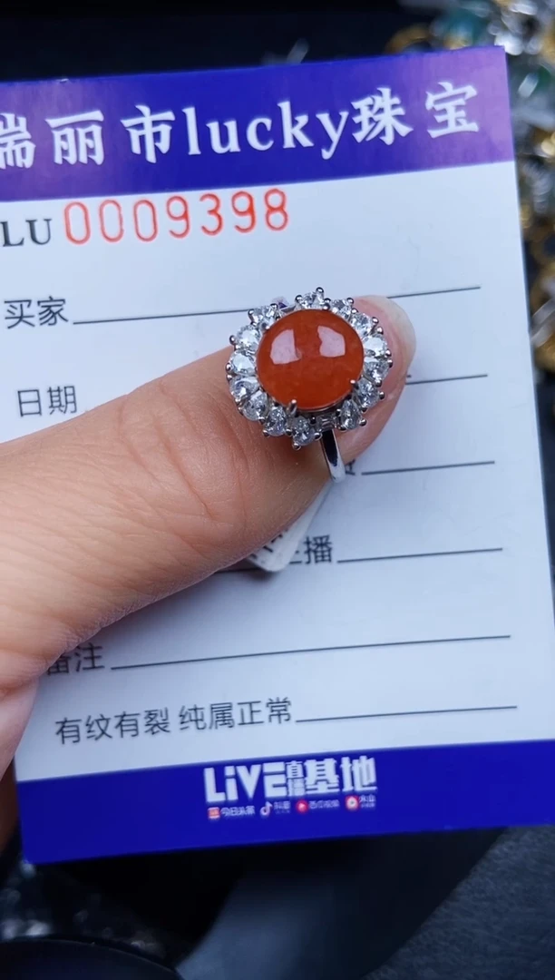 翡翠银S925镶嵌颈饰9398