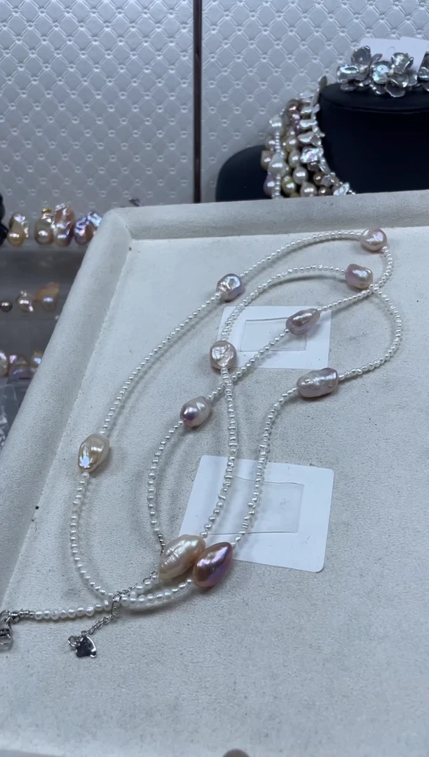 未镶嵌毛衣链淡水珍珠【纯恬珍珠】（多样性发货发一）