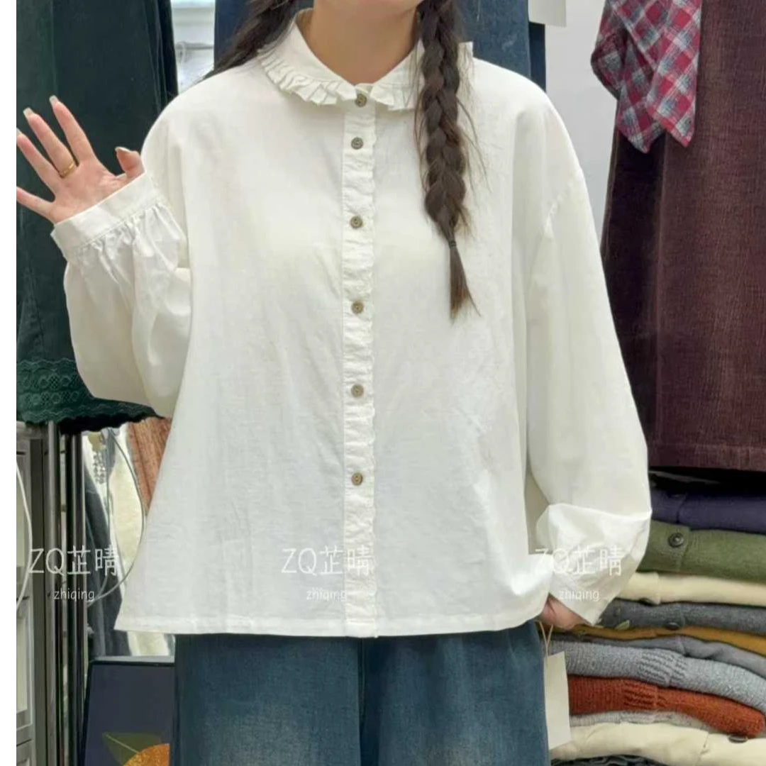 宽松娃娃领衬衫3161#