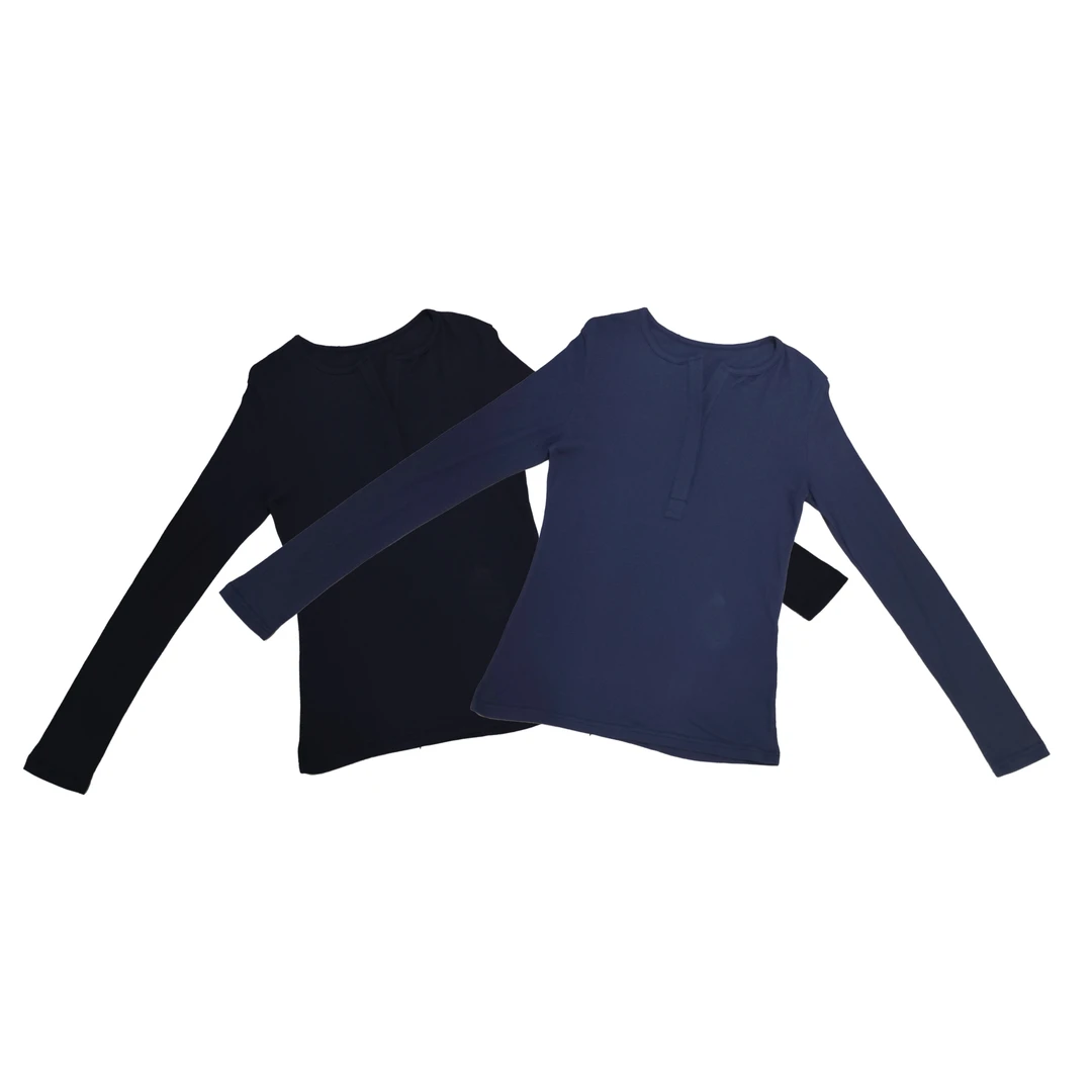 2024早秋新款宽松休闲纯色百搭长袖T恤4954