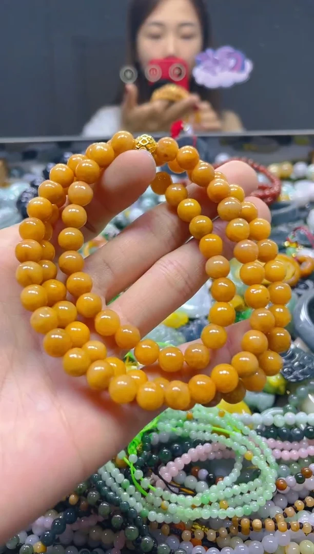 颈饰未镶嵌翡翠8MM/N/翡翠A货，一件也是批发价